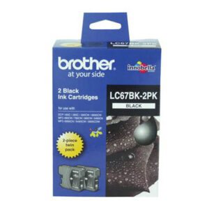 brother lc67bk-2pk ink black